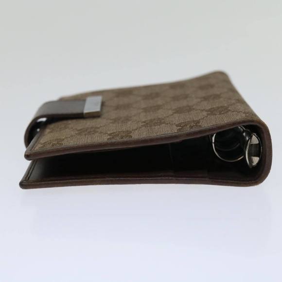 GUCCI GG Canvas Day Planner Cover Beige Auth 67555 - Picture 5 of 16